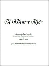 A Winter Ride SSA choral sheet music cover